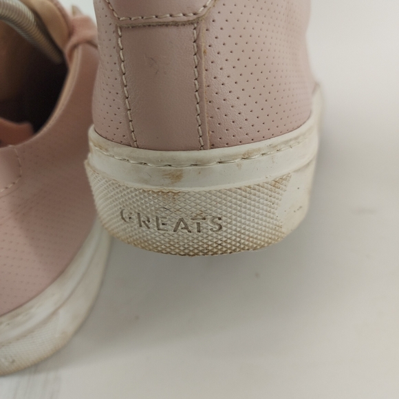Greats Pink Leather Low Sneaker - Picture 5 of 8